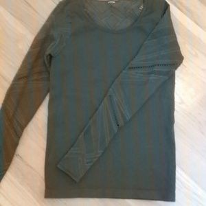 FAbletics seamless top. Olive green. Runs small.